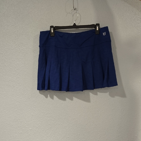 Blue Pleated Women's Skirt - Picture 1 of 2